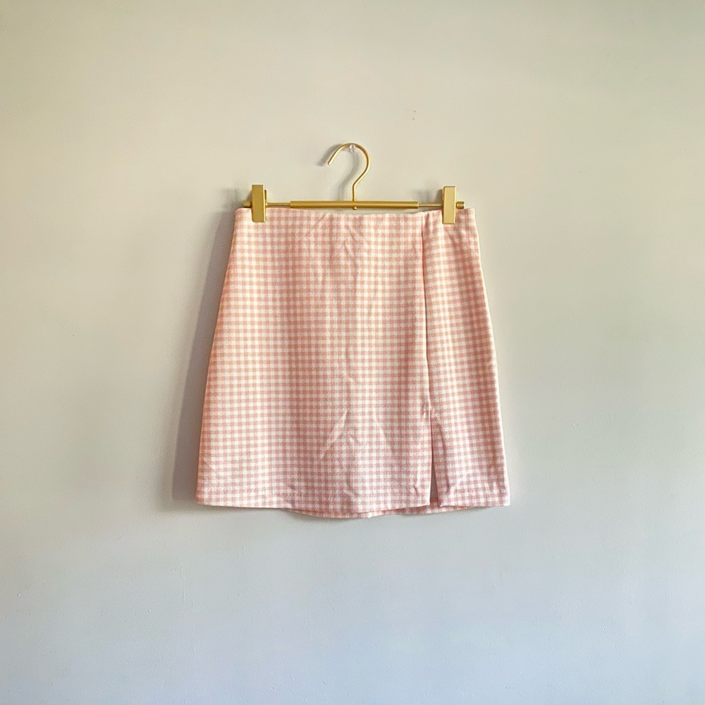 Pink Gingham Skirt size S